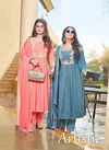 Artistic By Pink Mirror Naira Cut Kurti With Bottom Dupatta Catalog